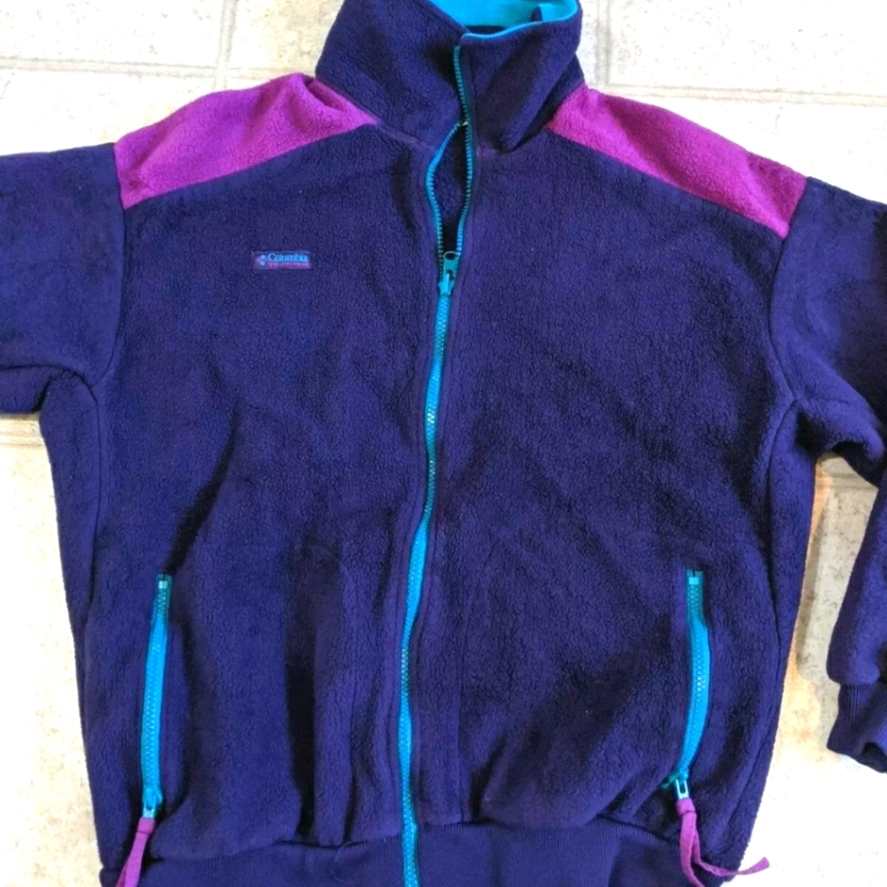 Columbia Vintage Fleece Full Zip Up Large